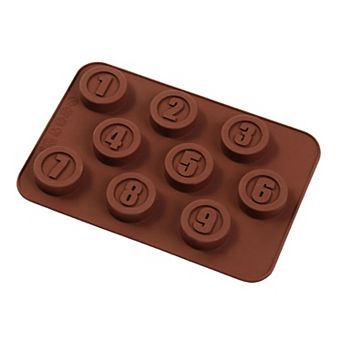 Silicone Chocolate Number Mold (5.6 x 3.8 Inch)