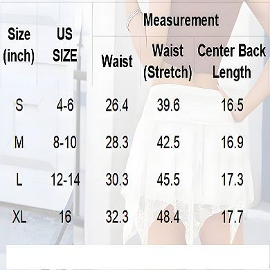 Women's Lace Skirt Asymmetrical Style