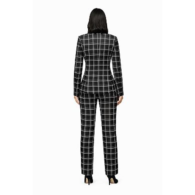 Women Classic Plaid Suit Set