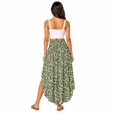 Women's Pleated Swing Maxi Skirt