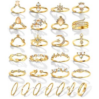 Vintage Boho Ring Set