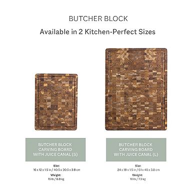 Medium Thick Butcher Block Cutting Board