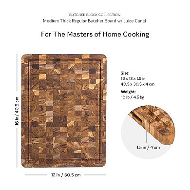 Medium Thick Butcher Block Cutting Board