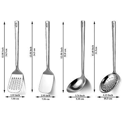 4-Piece Stainless Steel Utensil Set