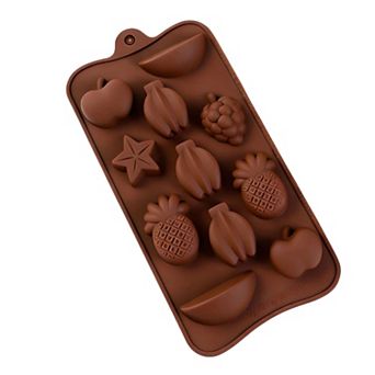 Silicone Small Fruit Chocolate Drop Mold (4.1 x 8.3 Inch)