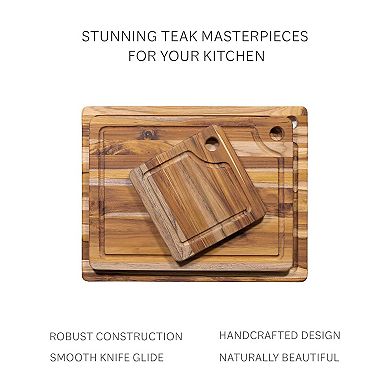 Teak Rectangular Cutting Board with Juice Canal