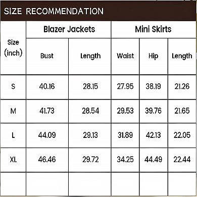 Women Casual Skirt Suit Set