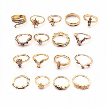 Trendy Midi Joint Ring Set Women