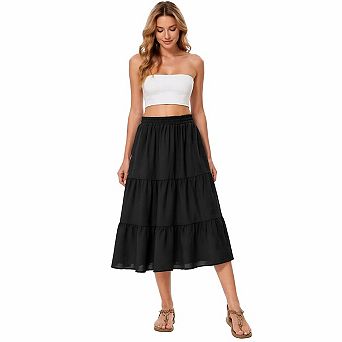 Women's High-Waist Casual Skirt