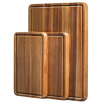 Set of 3 Thick Wooden Cutting Boards