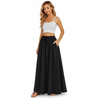 Women's Casual Long Pleated Skirt
