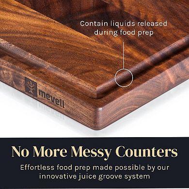 Reversible Walnut Cutting Board, 17x11"