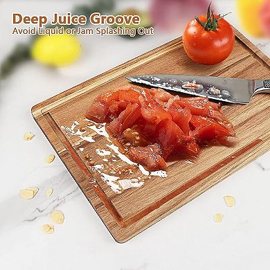 Organic Acacia Wood Cutting Board Set