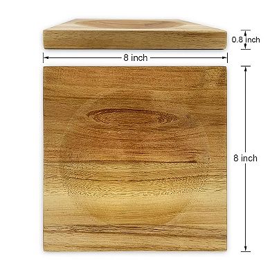 Acacia Wood Mezzaluna Cutting Bowl