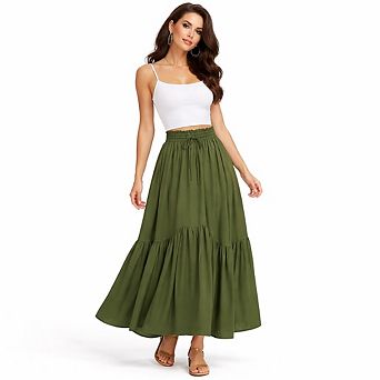 Long Maxi Skirt for Women Casual