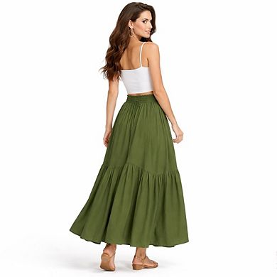 Long Maxi Skirt for Women Casual
