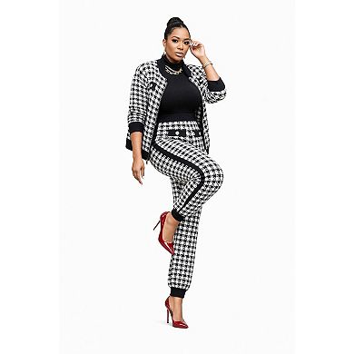 Women Office Check Suit Set