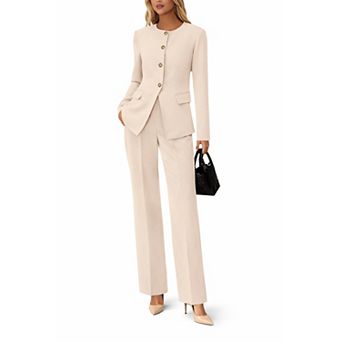 Women Long Sleeve Pant Suit Set