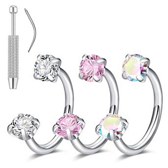Nose and Cartilage Ring Set