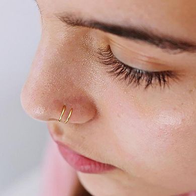 Double Hoop Nose Ring