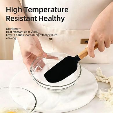 Silicone Spatula Set, BPA-Free, Heat-Resistant, Nonstick Safe