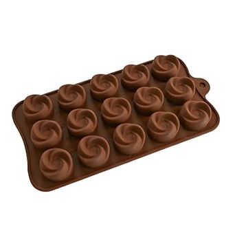Silicone Flower Design Chocolate Mold (4.0 x 8.2 Inch)
