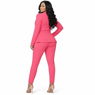 Women Formal Blazer Pants Set