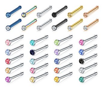 Multi Size Nose Stud Set