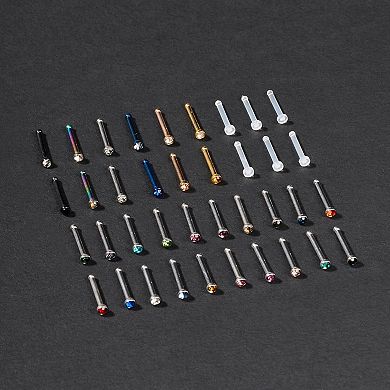 Multi Size Nose Stud Set