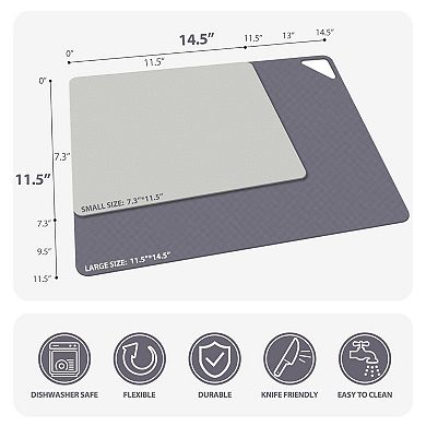 Set of 6 Flexible Non-Slip Cutting Boards
