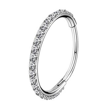 Hinged Segment Hoop Nose Rings