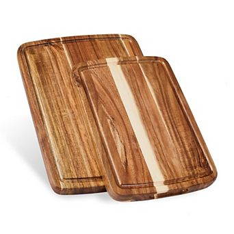 Acacia Cutting Board Set with Juice Groove