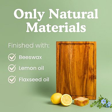 FSC Acacia Wood Cutting Board - 16x11
