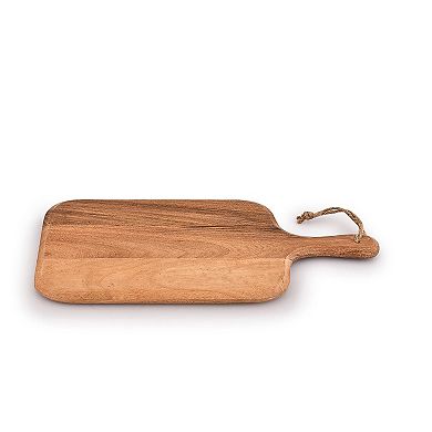 Acacia Wood Cutting Board w/ Handle