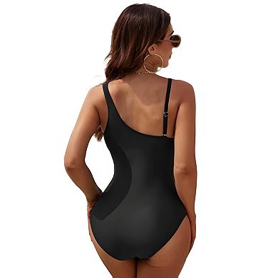 Mesh Detail One Piece Swimwear