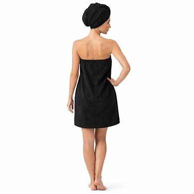 Women Shower Wrap with Pocket