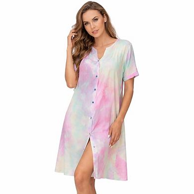 Women Soft Cotton Housecoat