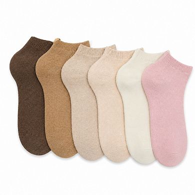 Cotton Low Cut Socks for Women - 6 Pack