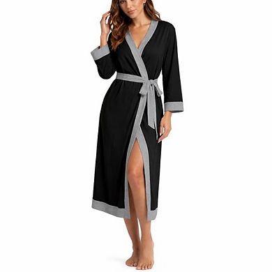 Women Long Lounge Bath Robe