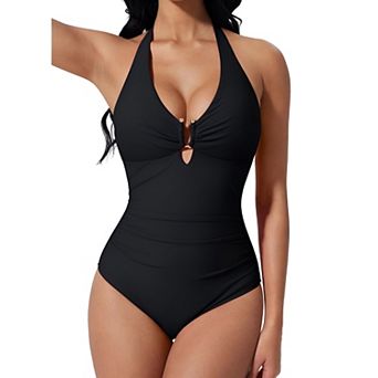 Tummy Control U-Wire One Piece Swimsuit