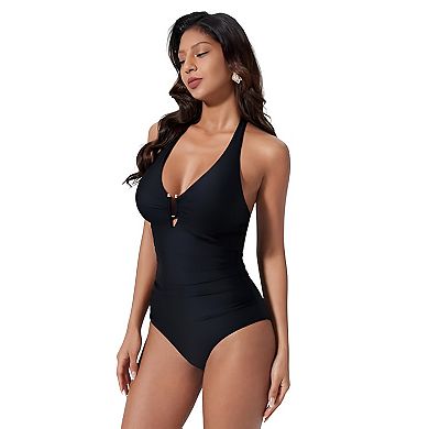 Tummy Control U-Wire One Piece Swimsuit