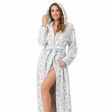 Women Fluffy Bath Robe