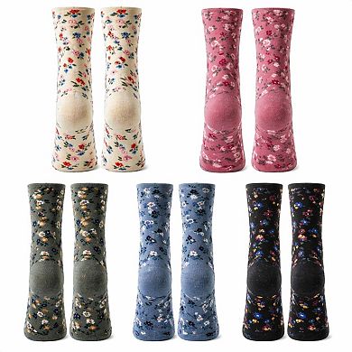 Women's Floral Polka Dot Cotton Socks