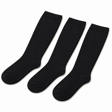 Women's Cotton Knee Socks - 3 Pack