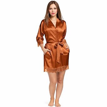 Women Soft Kimono Bath Robe