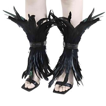 Feather Leg Warmers and Ankle Cuffs