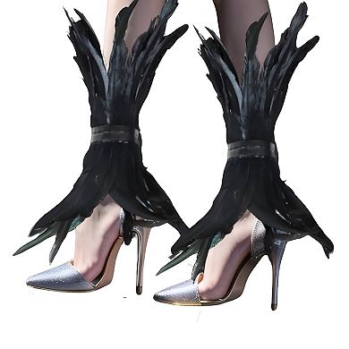 Feather Leg Warmers and Ankle Cuffs