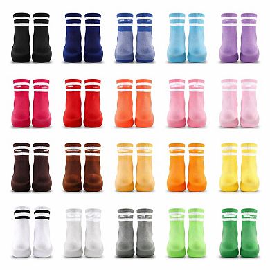 Women's Athletic Crew Socks - 20 Pairs