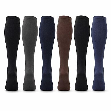 Women's Opaque Knee High Socks - 6 Pairs