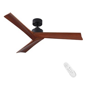 ELEMENT ACE 52 Inch Low Profile Ceiling Fan Without Light for Medium Rooms
